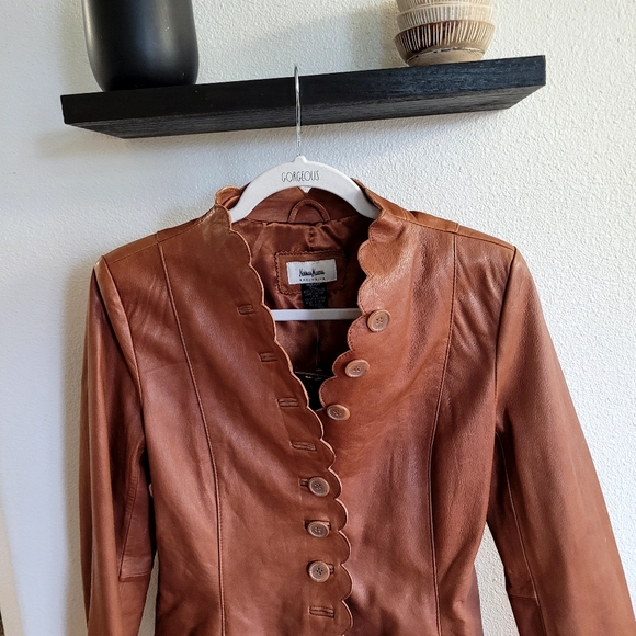Neiman Marcus Exclusive Leather Blazer - Picture 5 of 7